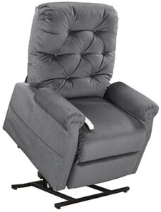 mega motion classica power lift chair recliner- charcoal (curbside delivery)