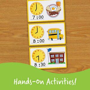 Learning Resources Time Activity Set - 41 Pieces, Ages 5+ Teaching Clocks for Kids, Telling Time, Homeschool Supplies, Kindergartner Learning Activities