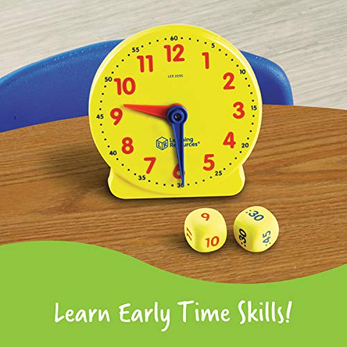 Learning Resources Time Activity Set - 41 Pieces, Ages 5+ Teaching Clocks for Kids, Telling Time, Homeschool Supplies, Kindergartner Learning Activities