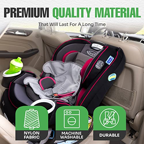 Child Car Seat Saver Waterproof Liner by Lebogner - 100% Leak Free Pad for Baby Stroller, Piddle Pad for Potty Training Toddlers, Car Seat Liner with Anti Slip Vinyl Backing