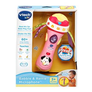 VTech Baby Babble and Rattle Microphone Amazon Exclusive, Pink