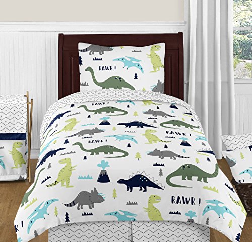 Baby Children Kids Clothes Laundry Hamper for Blue and Green Modern Dinosaur Bedding Set
