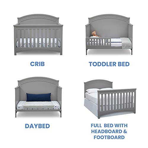 Simmons Kids SlumberTime Emma Convertible Crib N More, Grey