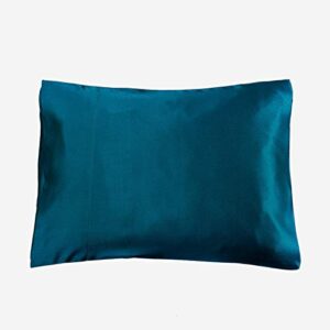 lilysilk 3101-11-30x40 100% silk pillowcase for travel pillows, 12 x 16, dark teal