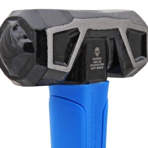 REAL STEEL 0508 Rubber Grip Forged Jacketed Graphite Drilling Sledge Hammer for Striking 3 lb