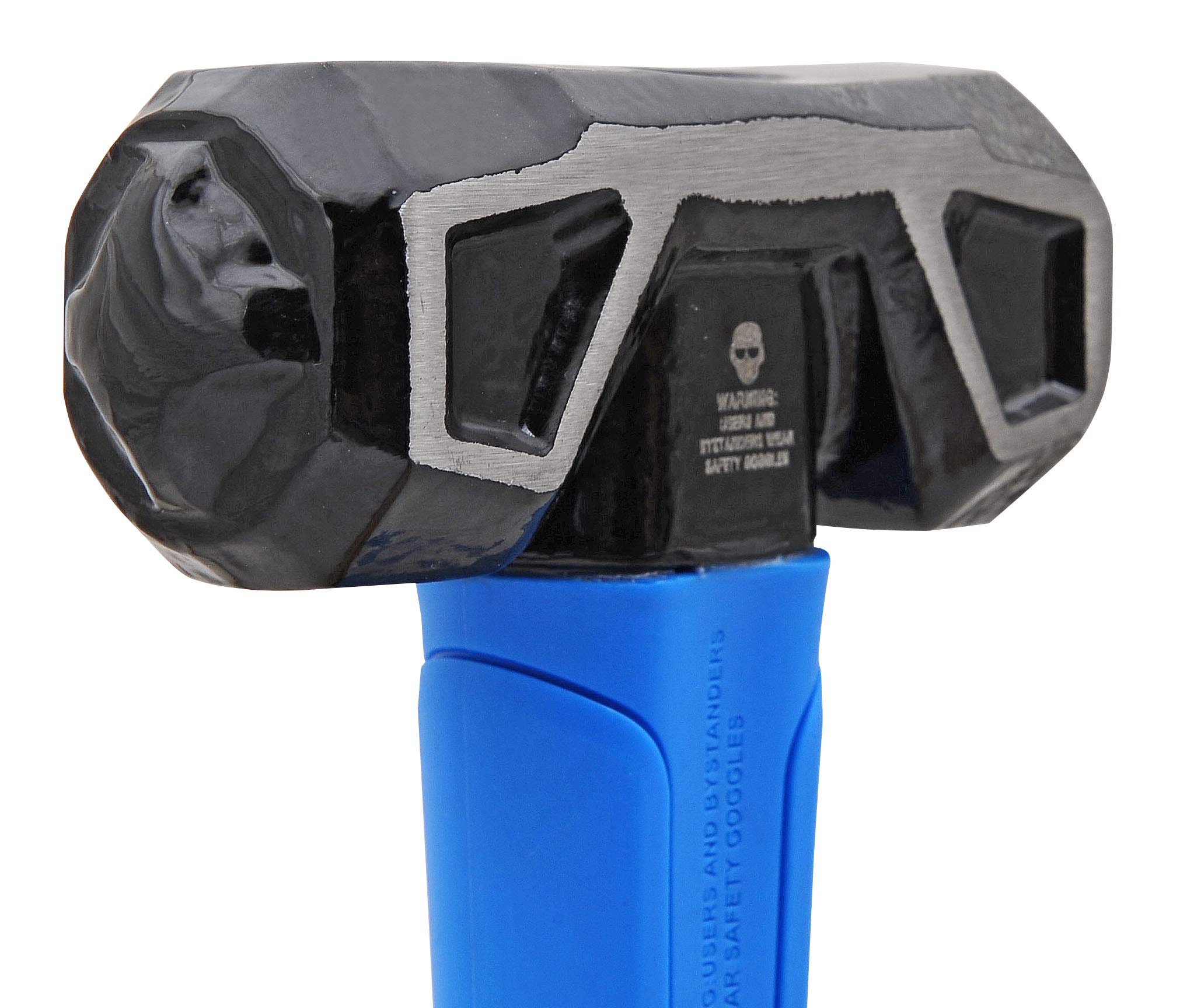 REAL STEEL 0508 Rubber Grip Forged Jacketed Graphite Drilling Sledge Hammer for Striking 3 lb