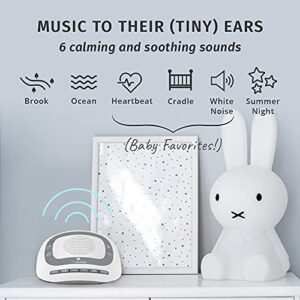 MyBaby SoundSpa White Noise Machine for Babies | 6 Soothing Lullabies for Newborns, Sound Therapy for Travel, Relaxing, Kids, Newborns, Baby Songs, Adjustable Volume, Auto-off Timer, By HoMedics