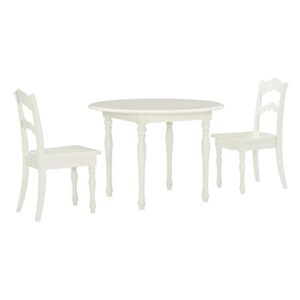 powell furniture table and 2 chairs, cream youth, kid size chat set