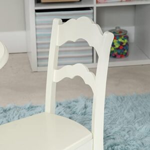 Powell Furniture Table and 2 Chairs, Cream Youth, Kid Size Chat Set