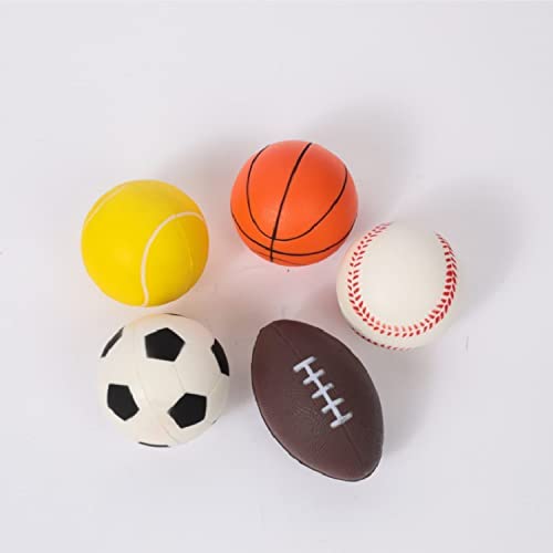 Balls for Kids, Toddler Sports Toys - Set of 5 Foam Sports Balls + FREE Bag - Perfect for Small Hands to grab - Ball Toys for Toddlers 1-3, Foam Balls for Kids - Baby Soccer Ball, Baby Sports Balls