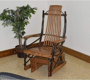 a & l furniture co. amish bentwood hickory glider rocker - lead time to ship 6 weeks