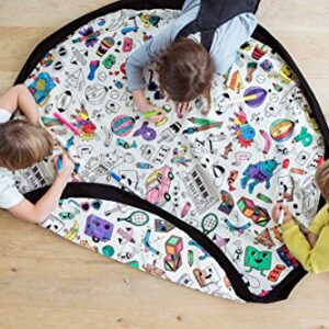 Play & Go Designer Collab Storage Bag, Color- Omy, Diameter- 140 cm