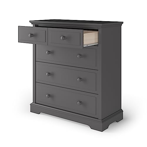 Child Craft Universal Select 4 Drawer Chest, Storage for Nursery or Kids Room, Cool Gray