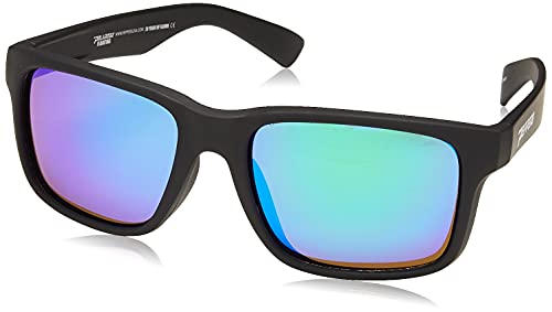 Peppers Beachcomber Sunglasses, Rubberized Matte Black, 55 mm US