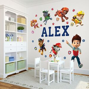 Oliver's Labels Premium Personalized Life Sized Wall Decal for Kids Room Décor - Peel & Stick, Removable (PAW Patrol™)