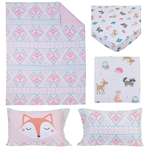 Carter's - Woodland Girl - 4pc Toddler Bed Set