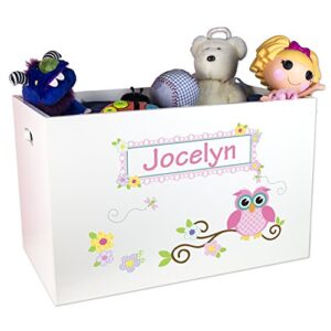 my bambino personalized owl toy box