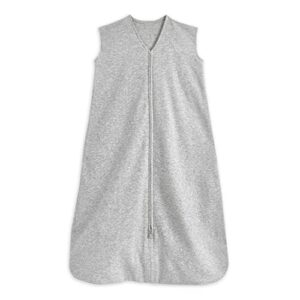 halo sleepsack, 100% cotton wearable blanket, swaddle transition sleeping bag, tog 0.5, heather grey, x-large