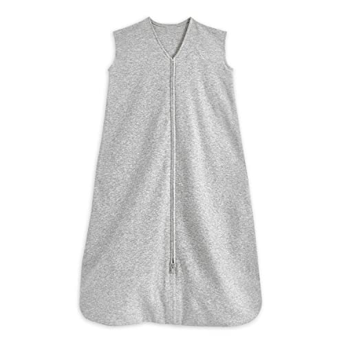 HALO Sleepsack, 100% Cotton Wearable Blanket, Swaddle Transition Sleeping Bag, TOG 0.5, Heather Grey, X-Large