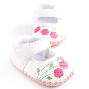 meckior infant baby girls boys handmade princess flats toddler first walkers soft pu leather non-slip crib wedding dress shoes