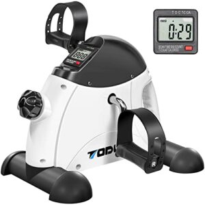 mini exercise bike todo pedal exerciser foot peddler portable therapy bicycle with digital monitor