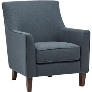 Amazon Brand – Stone & Beam Cheyanne Modern Living Room Accent Arm Chair, 30.7"W, Denim Blue