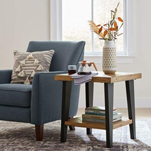 Amazon Brand – Stone & Beam Cheyanne Modern Living Room Accent Arm Chair, 30.7"W, Denim Blue