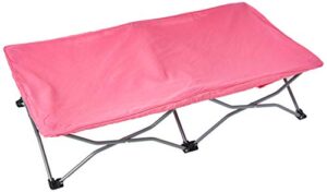 regalo my cot pink portable folding travel bed with travel bag