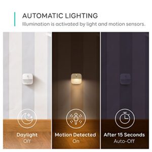 eufy by Anker, Lumi Stick-On Night Light, Warm White LED, Motion Sensor, Bedroom, Bathroom, Kitchen, Hallway, Stairs, Energy Efficient, Compact, 3-Pack