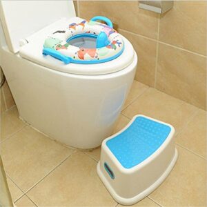 LANKUO Step Stool, Take It Along in Bedroom, Kitchen, Bathroom and Living Room. Great for Potty Training! (Blue)