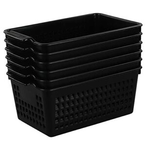 begale plastic storage basket/bins organizer, set of 6