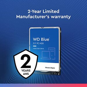 Western Digital 1TB WD Blue Mobile Hard Drive HDD - 5400 RPM, SATA 6 Gb/s, 128 MB Cache, 2.5" - WD10SPZX
