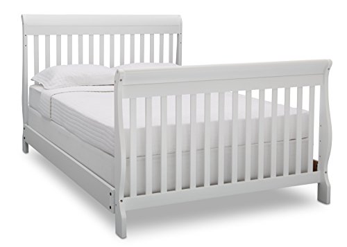 Delta Children Canton Full-Size Wood Bed Rails #0020, Bianca White