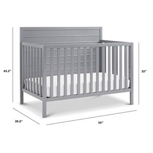 Carter's by DaVinci Morgan 4-in-1 Convertible Crib in Grey, Greenguard Gold Certified