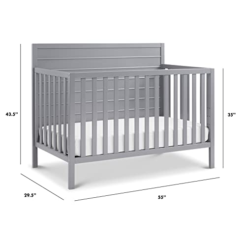 Carter's by DaVinci Morgan 4-in-1 Convertible Crib in Grey, Greenguard Gold Certified