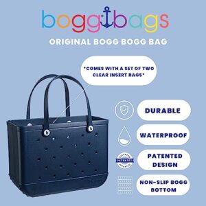 BOGG BAG Original X Large Waterproof Washable Tip Proof Durable Open Tote Bag for the Beach Boat Pool Sports 19x15x9.5 - Lightweight Cute Tote Bag - Durable Rubber Bags For Women - Patented Design