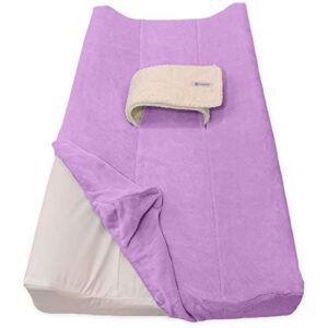poopoose changing pad cover (lavender sunset)