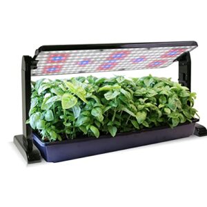 aerogarden 45w led grow light panel - grow light for plants, includes stand and hanging kit, black