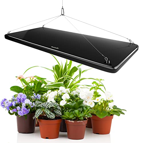 AeroGarden 45W LED Grow Light Panel - Grow Light for Plants, Includes Stand and Hanging Kit, Black