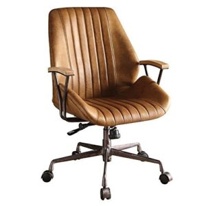 acme hamilton executive office chair - 92412 - coffee top grain leather
