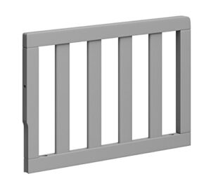 graco toddler guardrail, safety guard rail for convertible crib & toddler bed, pebble gray