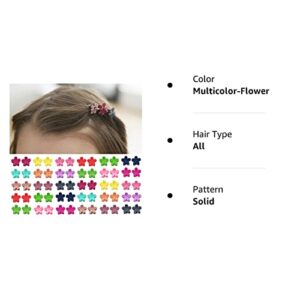 Elesa Miracle 60pcs Baby Girl Mini Hair Claw Clips Flower Hair Bangs Pin Baby Girl Hair Accessories Clips