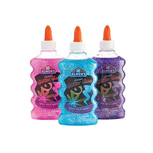 Elmer’s Glue Deluxe Starter Slime Kit | Slime Supplies | Clear School Glue & Glitter Glue Pens, 3 Count