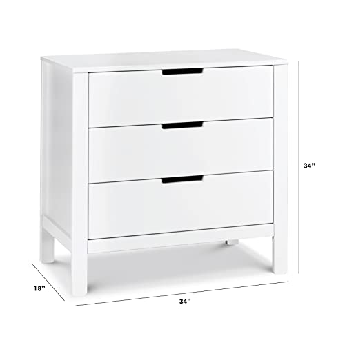 Carter's by DaVinci Colby 3-Drawer Dresser in White