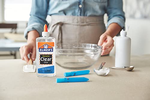 Elmer's Liquid School Glue, Clear, Washable, 32 Ounces - Great for Making Slime