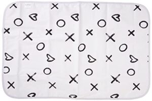 kushies deluxe change pad flannel, xo black & white (p210-639)