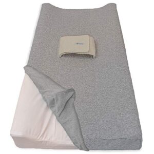 poopoose changing pad cover (varsity grey)