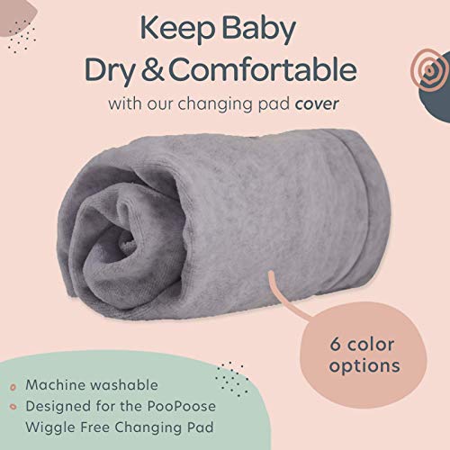 PooPoose Changing Pad Cover (Varsity Grey)
