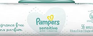 Pampers Wipes Sensitive - 56 ct, Pack of 2