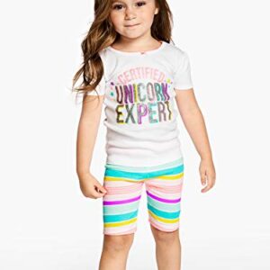 Simple Joys by Carter's Baby, Toddler and Girls' 6-piece Snug Fit Cotton Pajama Set, Dinosaur/Rainbow/Unicorn, 5T